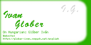 ivan glober business card